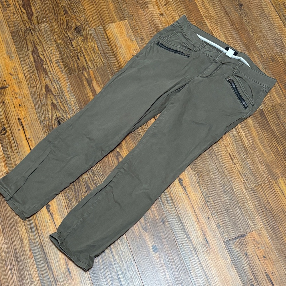 BDG Women's Green Chinos with Black Accents